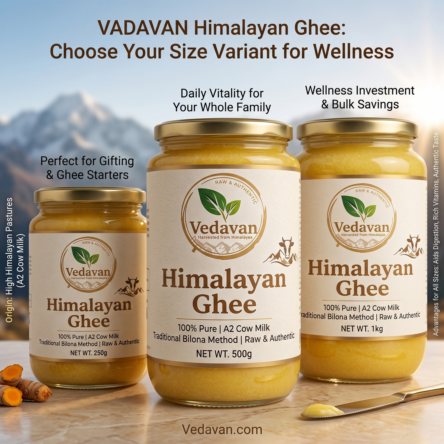 Vedavan Authentic Himalayan A2 Bilona Ghee