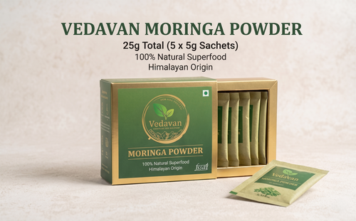 Vedavan Pure Himalayan Moringa Powder | 100% Natural Superfood Sachets