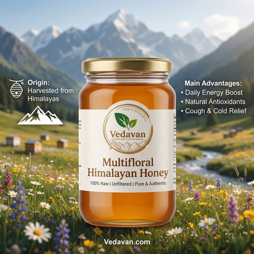 Vedavan Raw Multifloral Himalayan Honey
