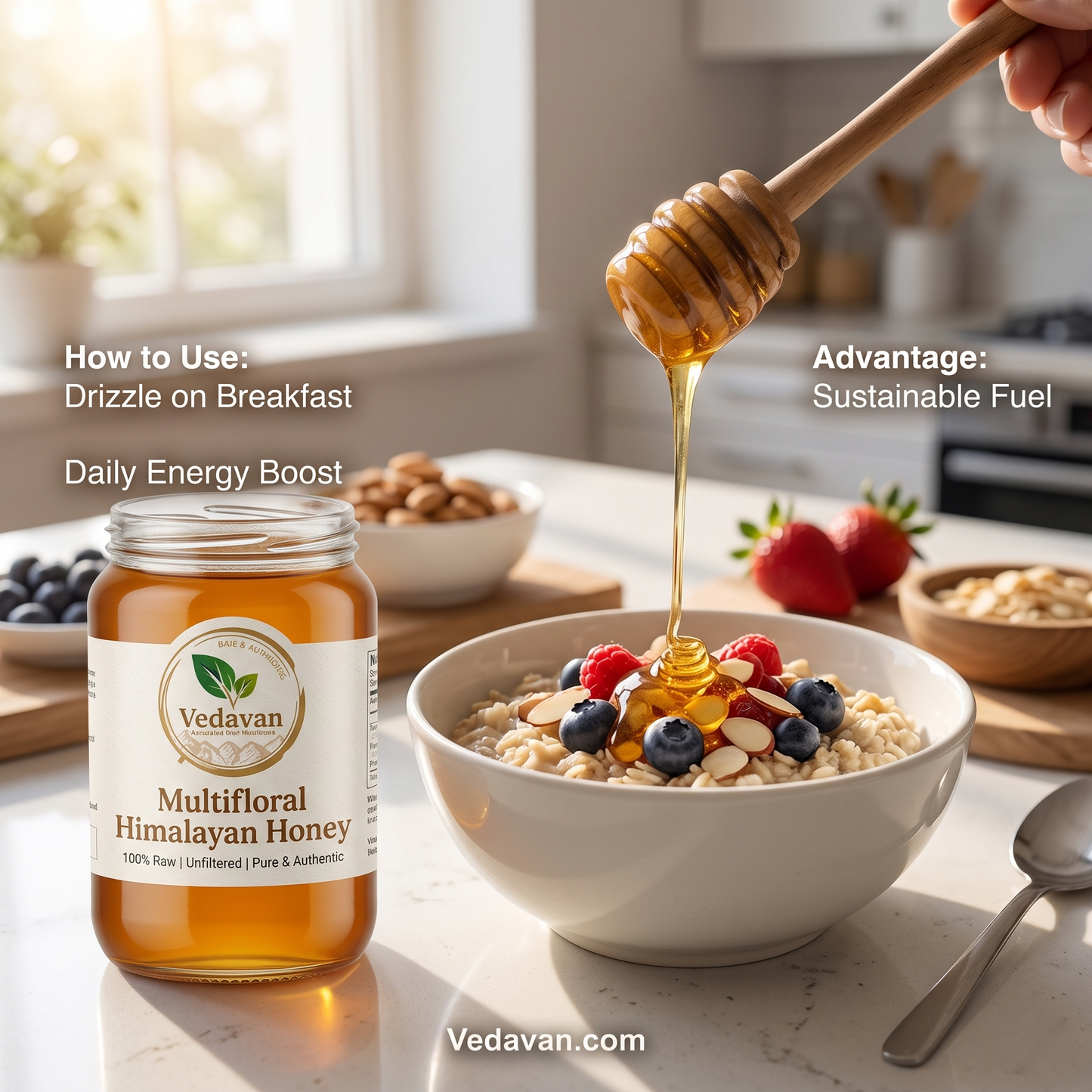 Vedavan Raw Multifloral Himalayan Honey