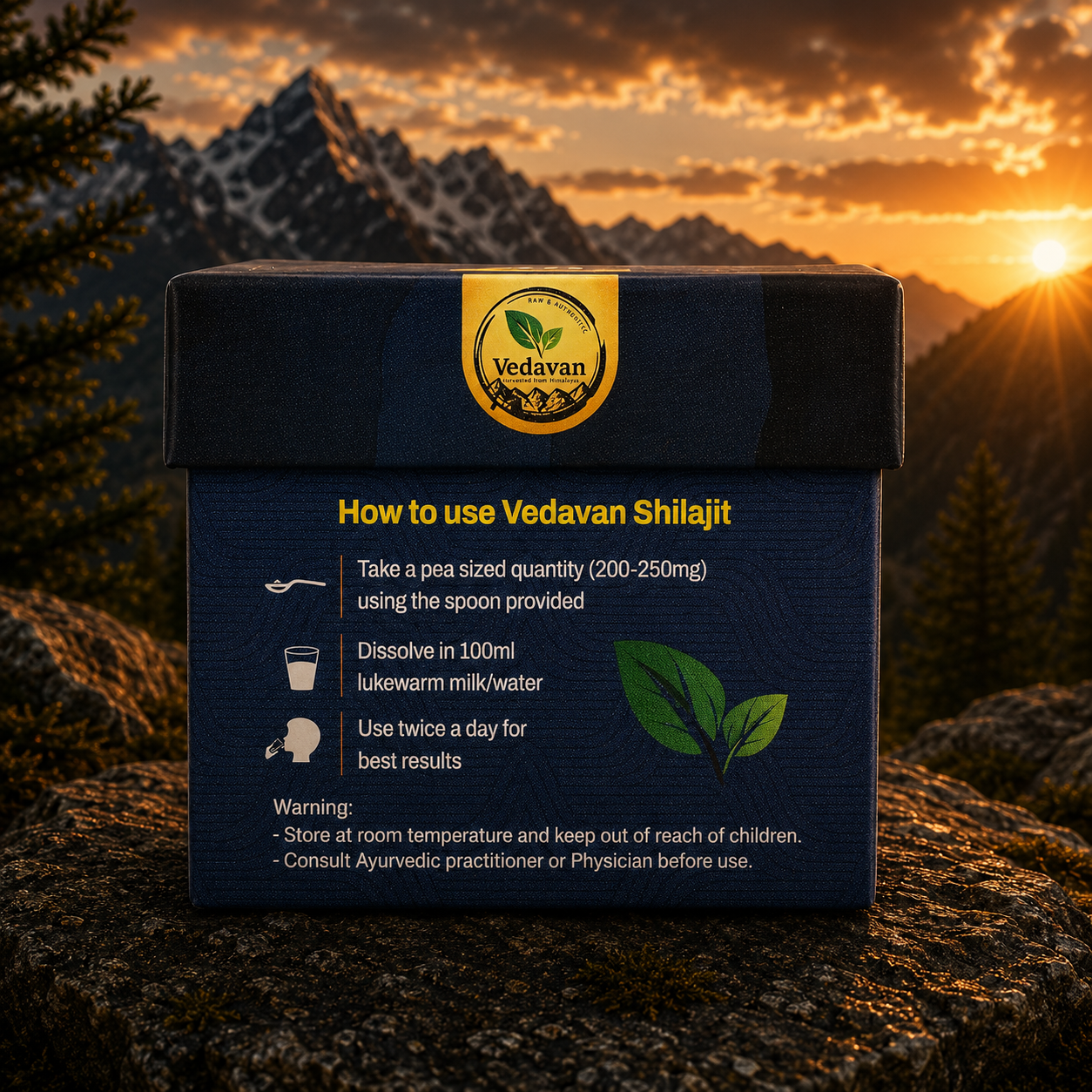 Vedavan Shilajit Gold Resin - Premium Strength & Stamina Formula 20gm