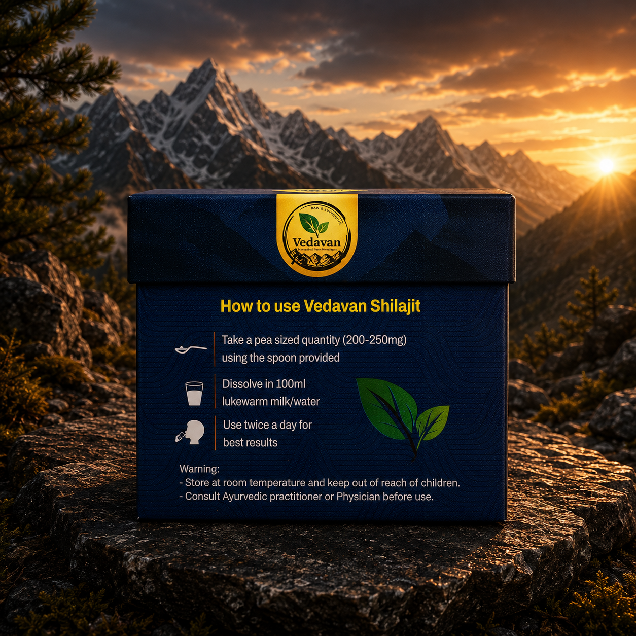 Vedavan Pure Himalayan Shilajit Resin - 100% Authentic Shilajeet 20gm