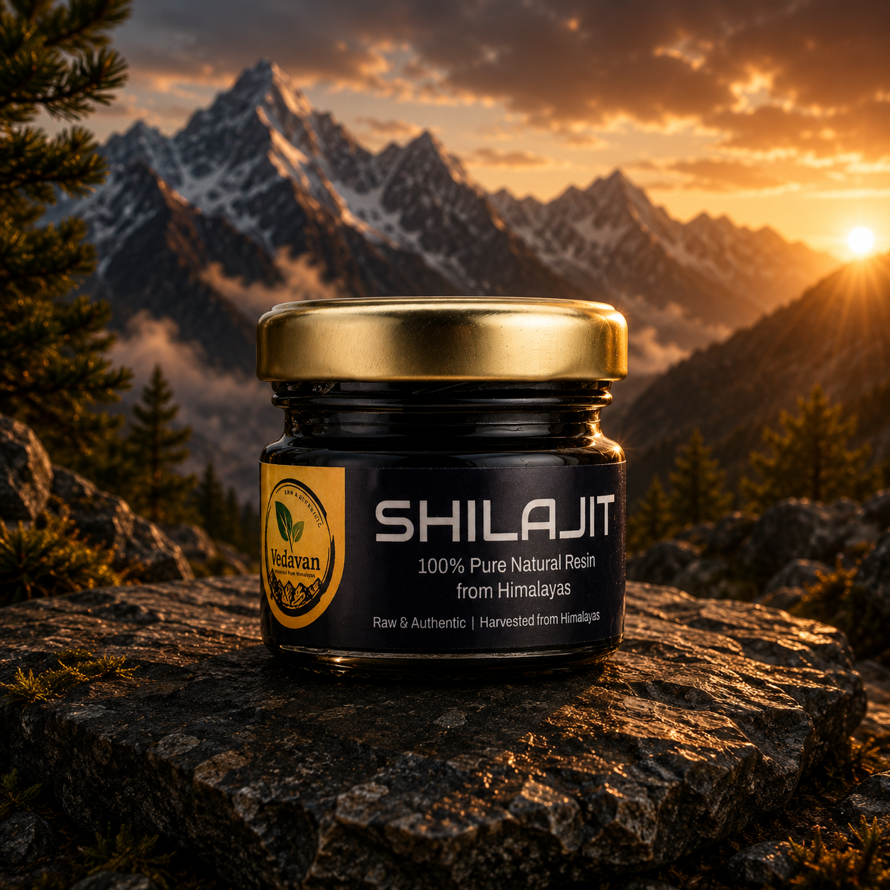 Vedavan Pure Himalayan Shilajit Resin - 100% Authentic Shilajeet 20gm