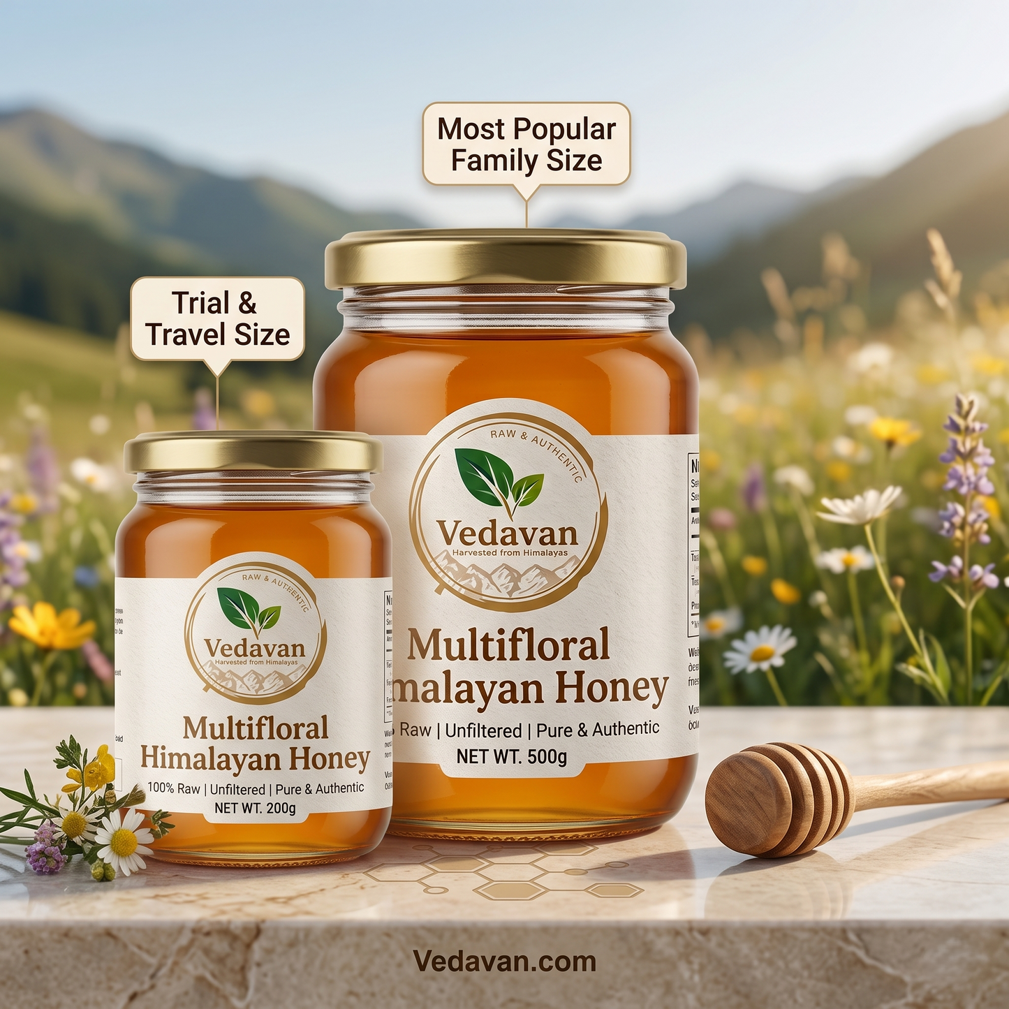 Vedavan Raw Multifloral Himalayan Honey
