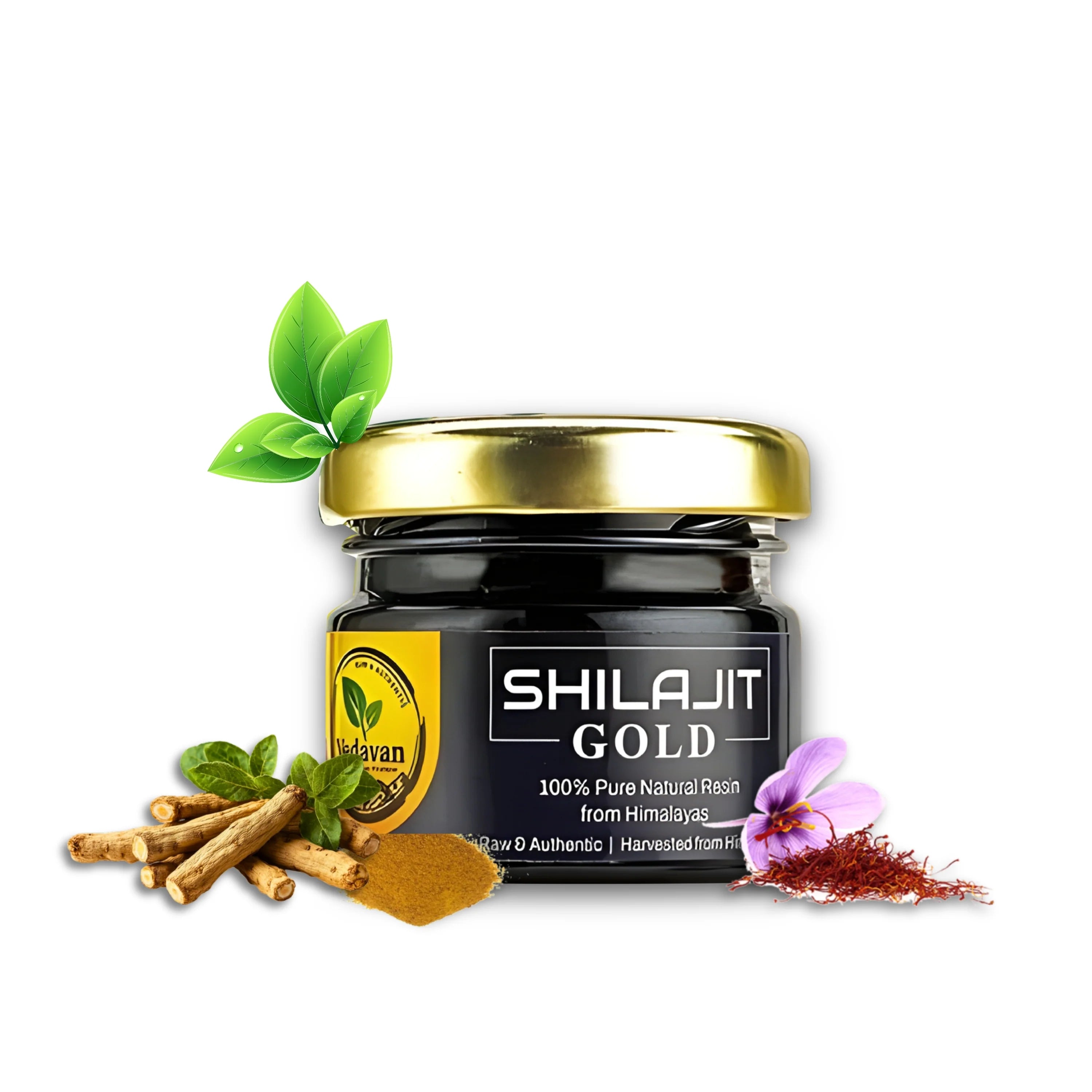 Pure Himalayan Shilajit Resin plus Shilajit Gold Resin (2 x 20g Packs)