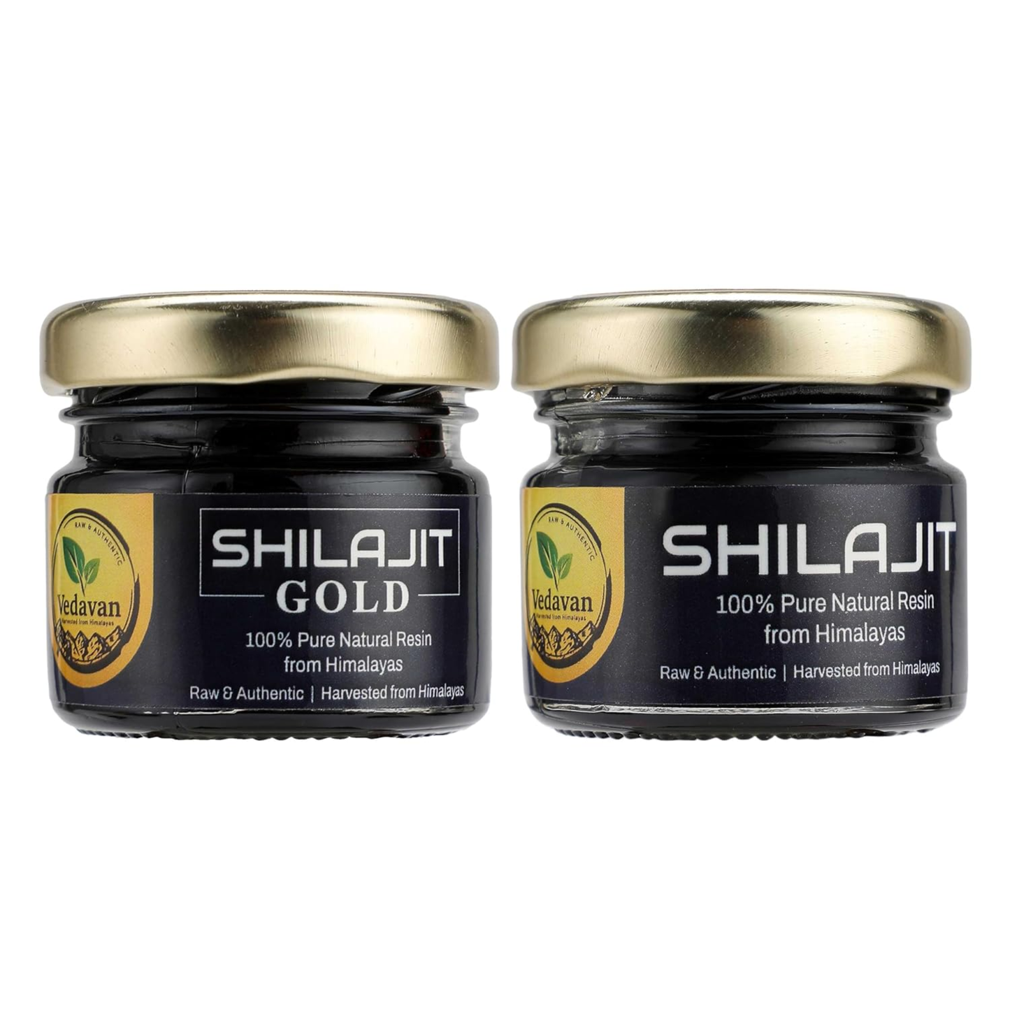 Pure Himalayan Shilajit Resin plus Shilajit Gold Resin (2 x 20g Packs)